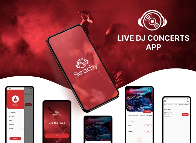 LIVE DJ Concerts App Development